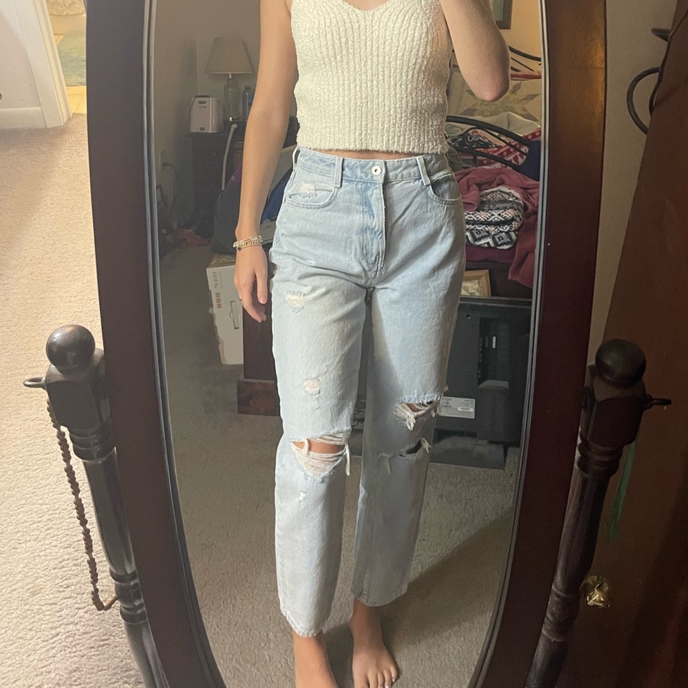 Zara mom jeans